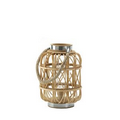 Small Woven Ratten Candle Lantern